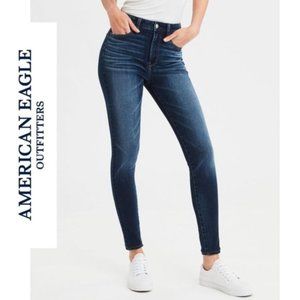 American Eagle Hi Rise Jegging Dark Wash 6